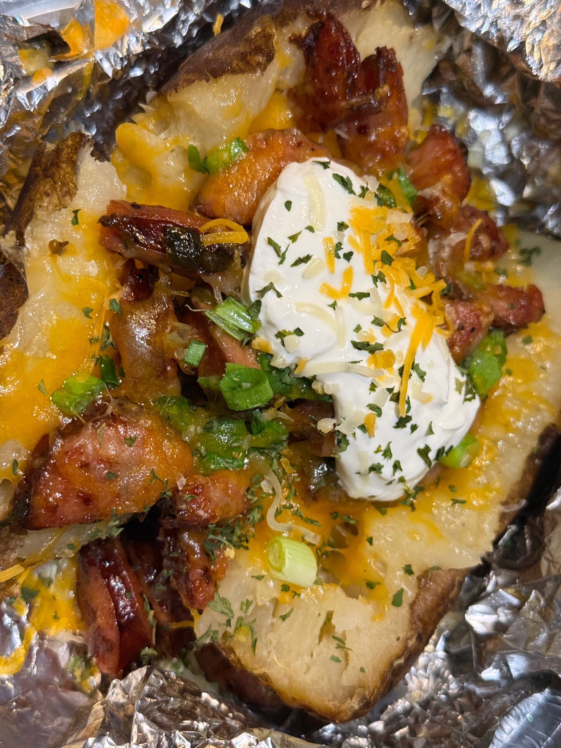 SAUSAGE BAKED POTATO