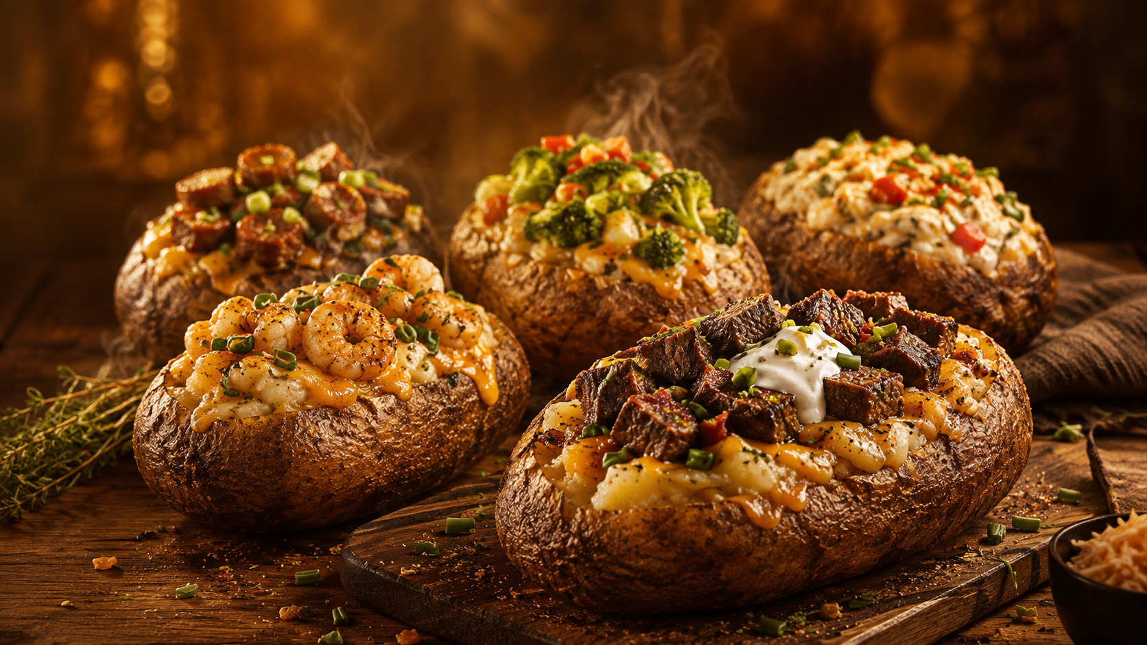 Loaded baked potatoes from Granny Hazel's Kitchen